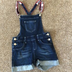 Girls overall shorts
